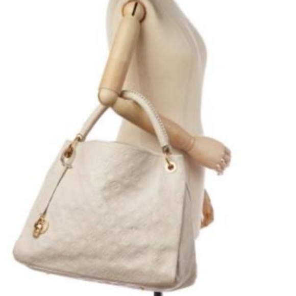 Authentic Louis Vuitton Artsy MM , Monogram Empreinte Neige/M93449Tote Bag LC787 - Picture 2 of 6